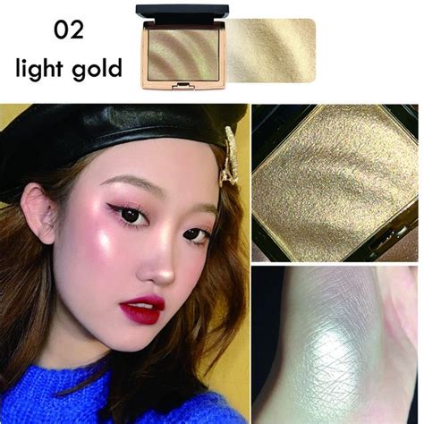 HOJO Face Powder Palette Shimmer Highlighter Body Glitter .